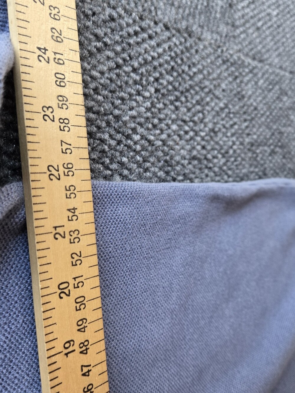 Vintage 90s L.L. Bean Waffle Knit Men's Crewneck Preppy Sweashirt In Dusty Blue - Picture 7 of 8